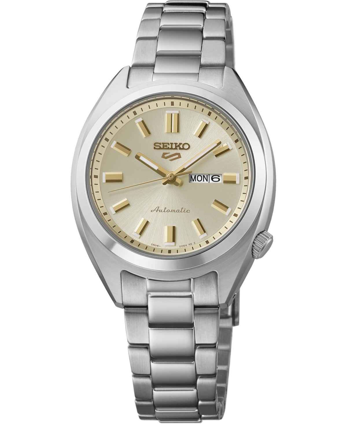 Seiko Women's Silver Stainless Steel Bracelet Watch, 32mm - Ivory | Macy's