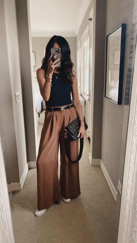 I’m just shy of 5’7 wearing the size XS Amazon trouser pants, casual style, everyday look, StylinByAylin 

#LTKunder100 #LTKSeasonal #LTKstyletip