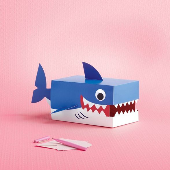 Shark Valentine&#39;s Day Kids Mailbox Decorating Kit - Spritz&#8482; | Target