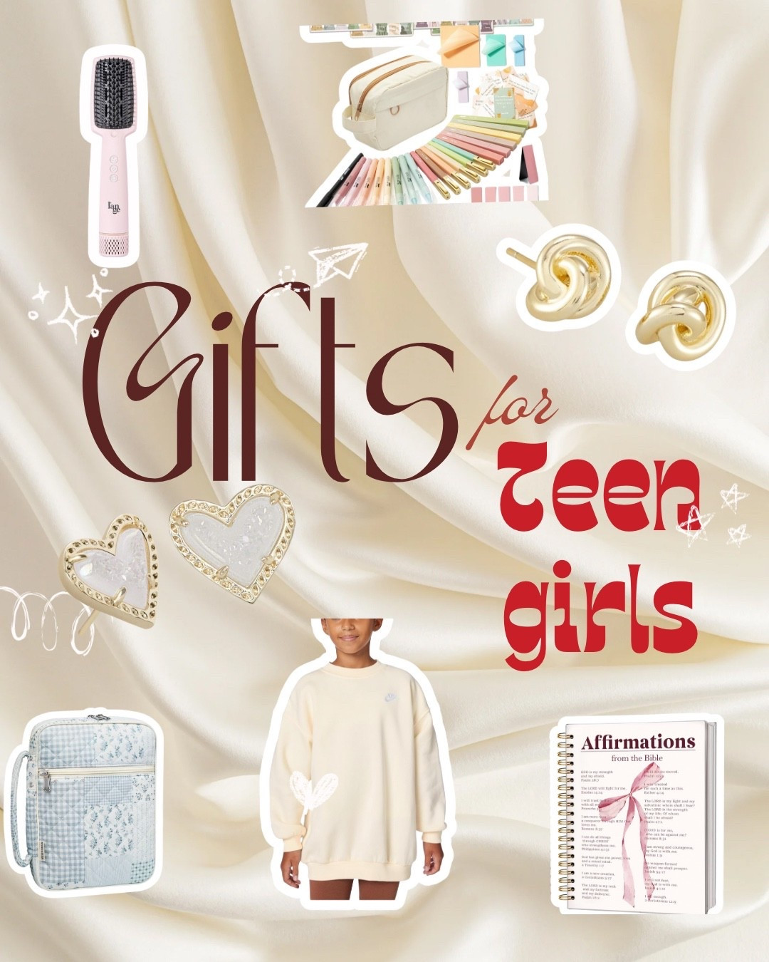 Prime Day finds your teen girls will love! From cozy to cute to faith-filled-these are my top picks:
Lange Hair Blow Dryer Brush
Kendra Scott Stud Earrings
Bible Cover + Journaling Kit
Affirmations Notebook
Nike Sweatshirtt


#LTKFindsUnder100