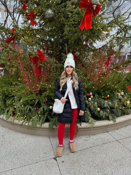 Winter outfit idea 
Holiday style 
Christmas outfitted leggings 
Ugg 
Beanie 
Ugg slippers 
Lululemon 
Fabletics 
Christmas tree
Ice skating outfit idea 


#LTKstyletip #LTKGiftGuide #LTKHoliday