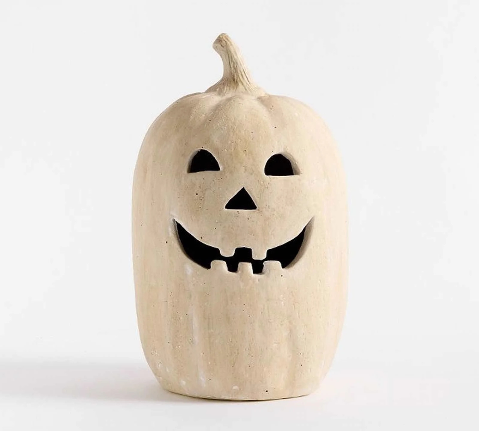 Hallowmas Handcrafted Jack-O'-Lantern, Artisanal Kiln-Fired Terracotta Pumpkin with Hand-Carved D... | Walmart (US)