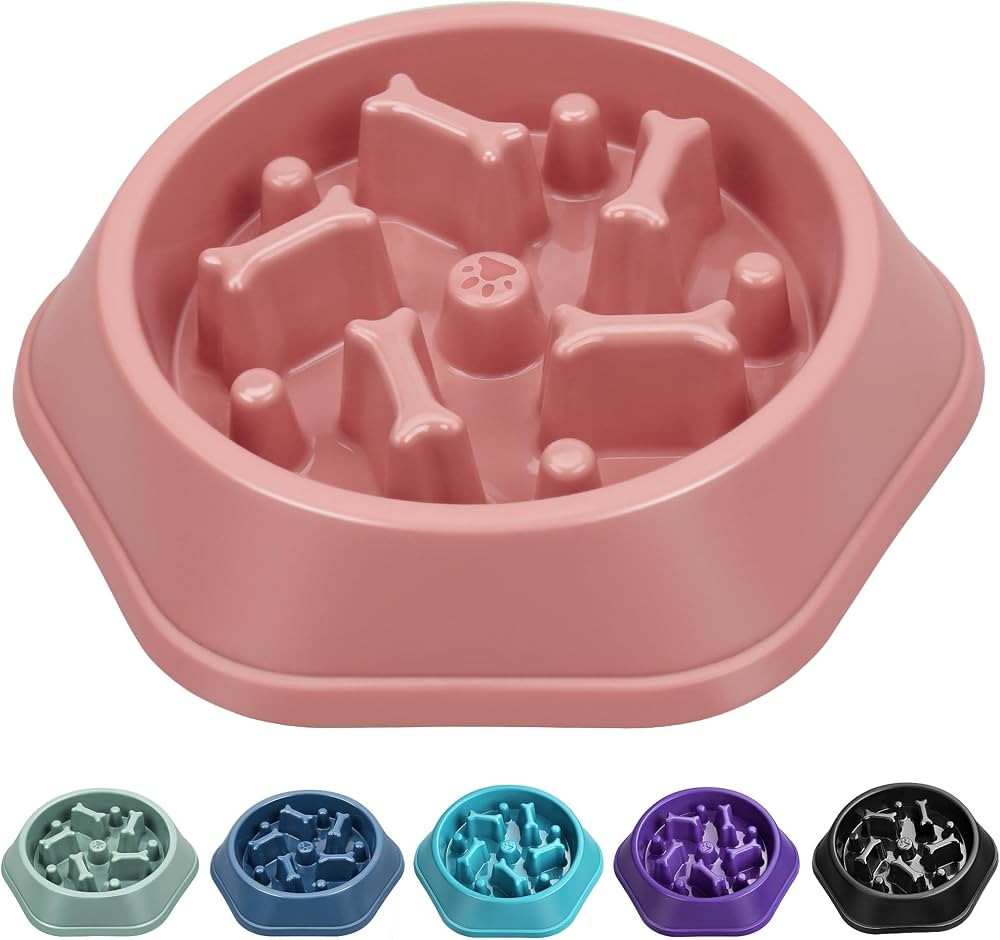 UPSKY Slow Feeder Dog Puzzle Bowl, Interactive Bloat Stop Non-Slide Lick Treat Bowl for Small Med... | Amazon (US)