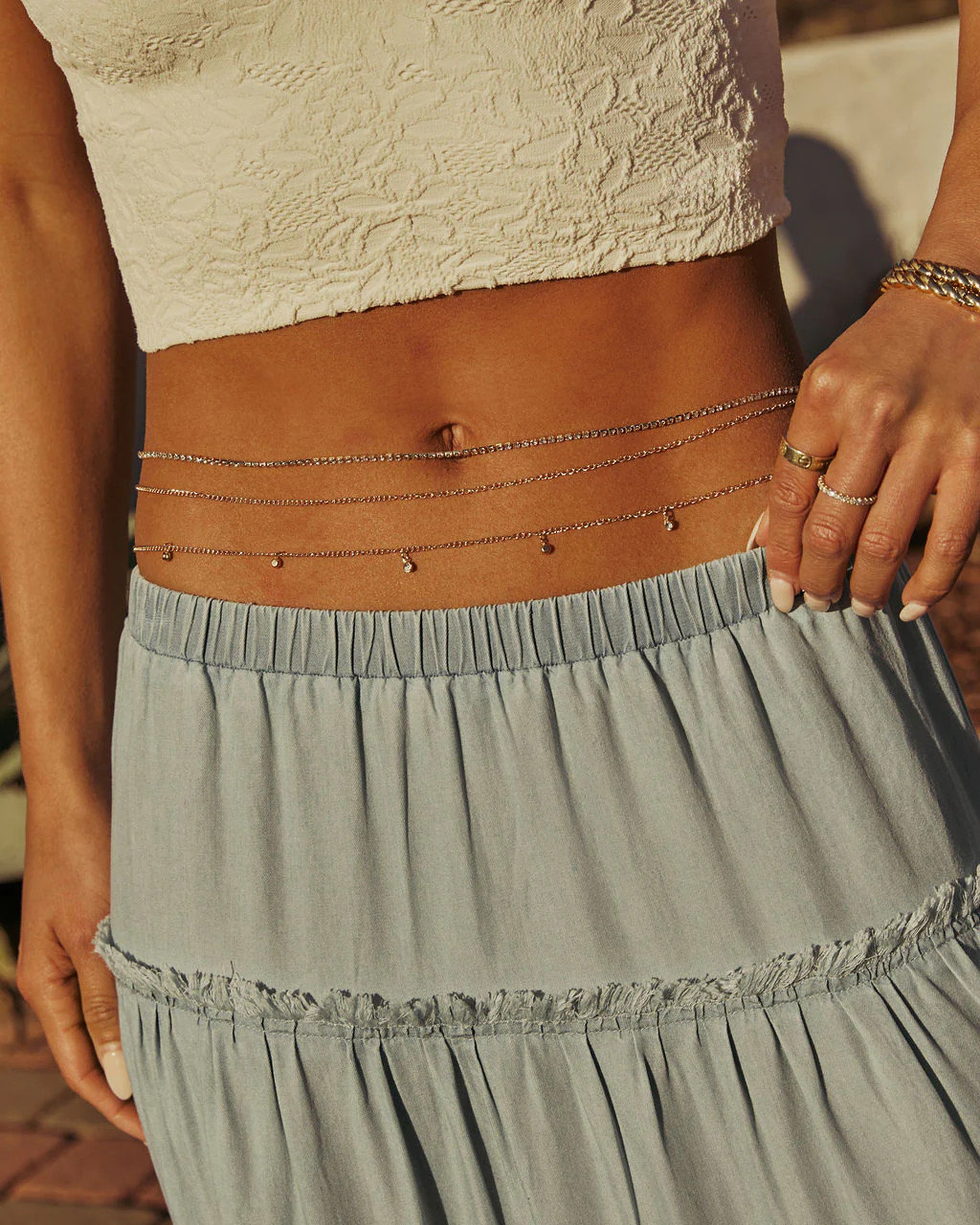 Lucky Day Layered Belly Chain | VICI