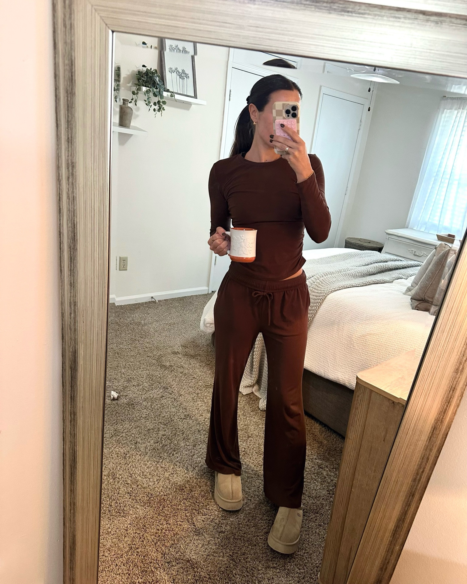 Cozy fall work from home fit 🤎
