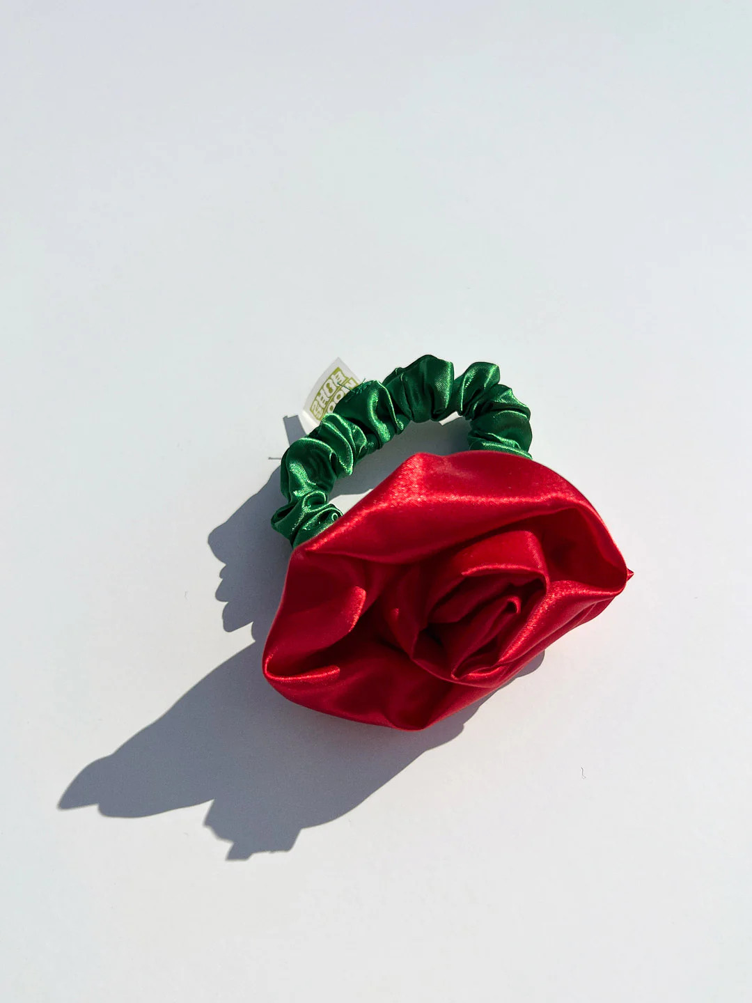 Rosette Scrunchie - Red | Lisa Says Gah