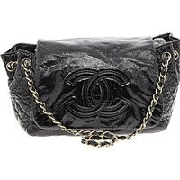 Chanel Leather Shoulder Bag: Black Bags | ThredUp (US)