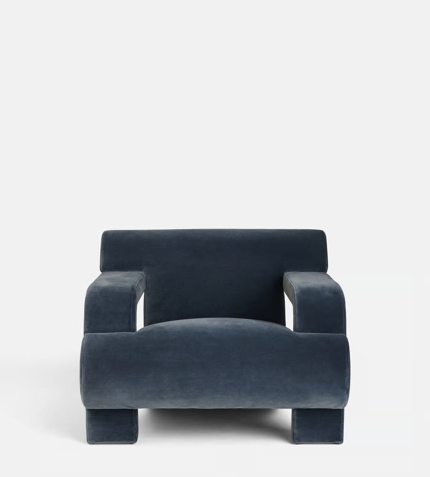 Humphrey Armchair, Velvet, Grey Blue, US - Soho Home | Soho Home Ltd