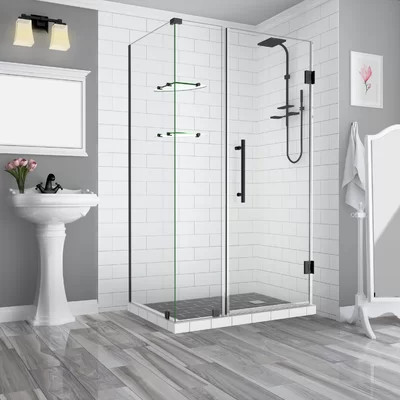 Bromley GS 60" x 72" Rectangle Hinged Shower Enclosure | Wayfair North America