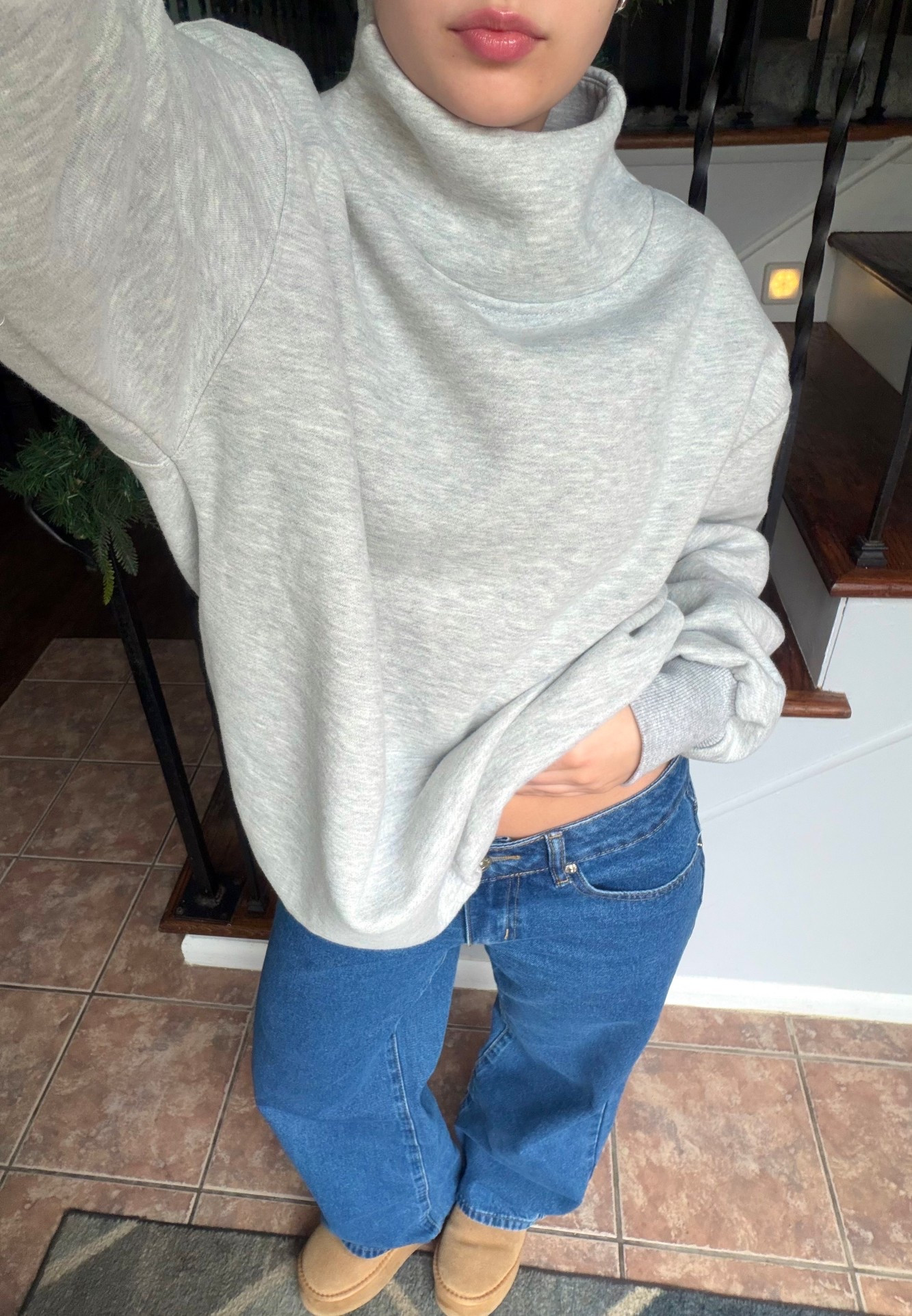 obsessed with this mock neck 