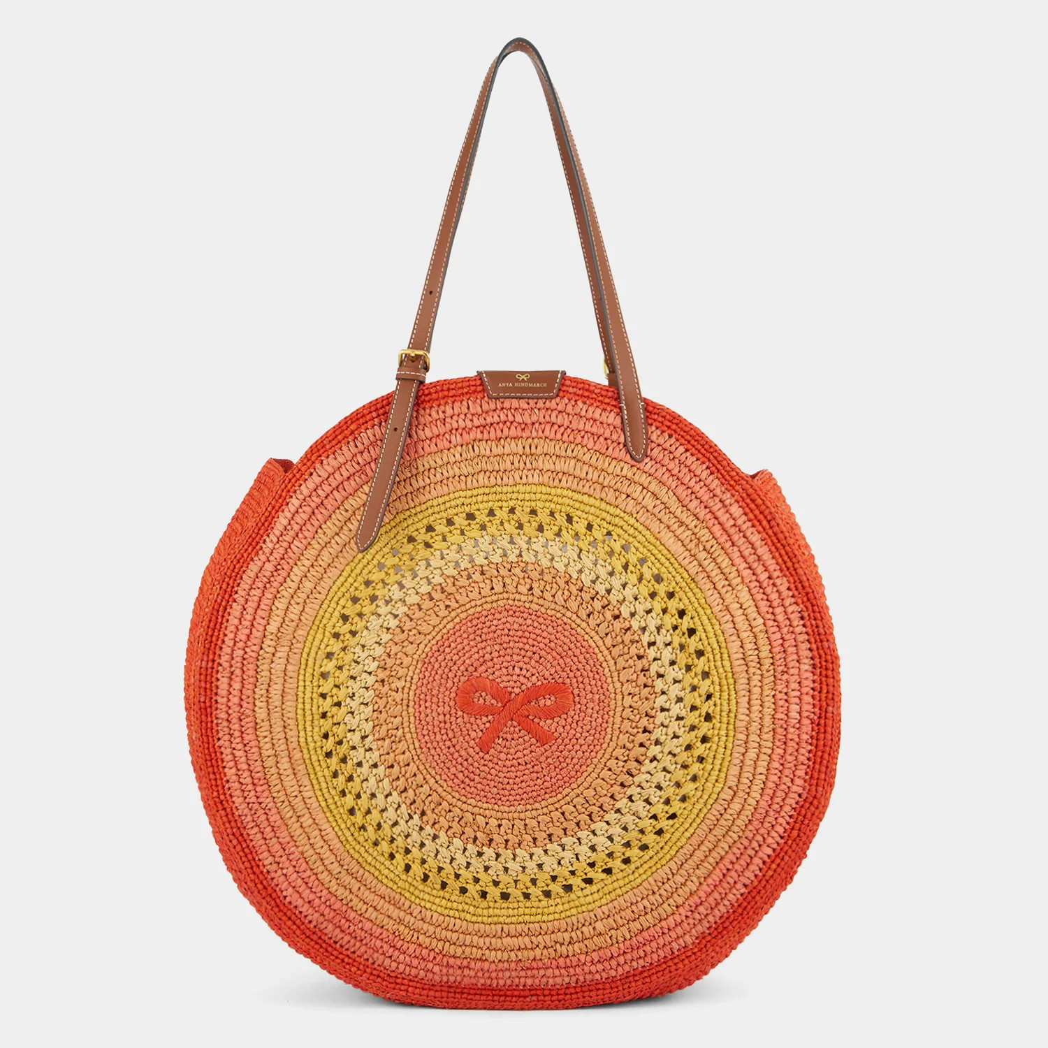 Raffia Round Bow Tote | Anya Hindmarch (Global)