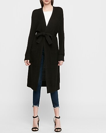 Belted Duster Sweater | Express