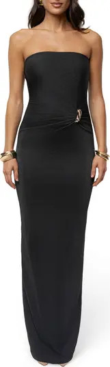 Celestial Drift Pleated Strapless Maxi Dress | Nordstrom