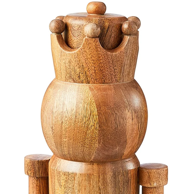25.75 Inches Natural Wood Nutcracker Décor By Holiday Time | Walmart (US)