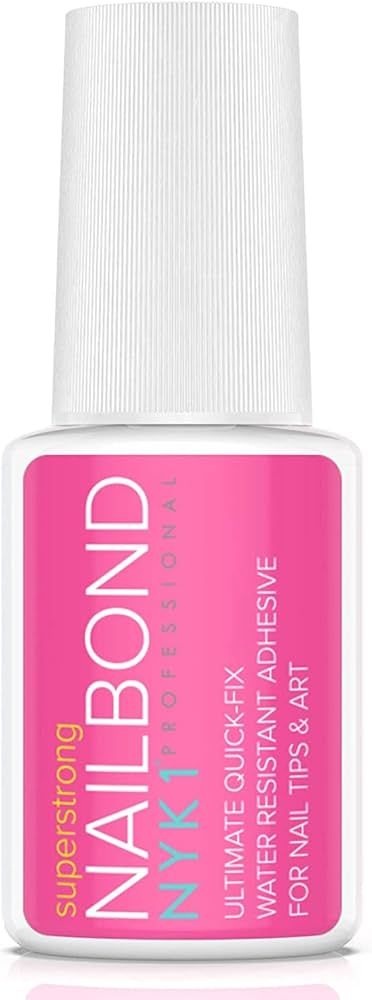 Super Strong Nail Glue for Acrylic Nails, Nail Tips and Press On Nails (8ml) NYK1 Nail Bond Brush... | Amazon (US)