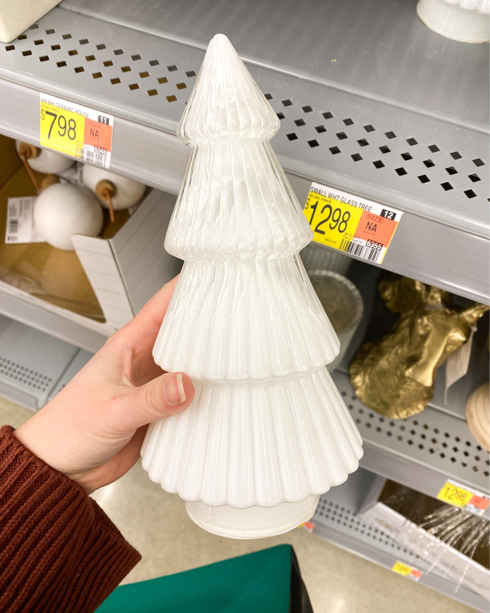 How pretty is this little white glass Christmas tree?! I think it would be amazing as simple shelf decor for the holidays. And it’s neutral enough to not scream “Christmas”, making it perfect for any winter home decorating! 

Holiday decor. Christmas tree. My Texas house. White Christmas tree 

#LTKhome #LTKSeasonal #LTKHoliday