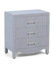 24x14x26 3 Drawer Wavy Bottom Accent Table | TJ Maxx