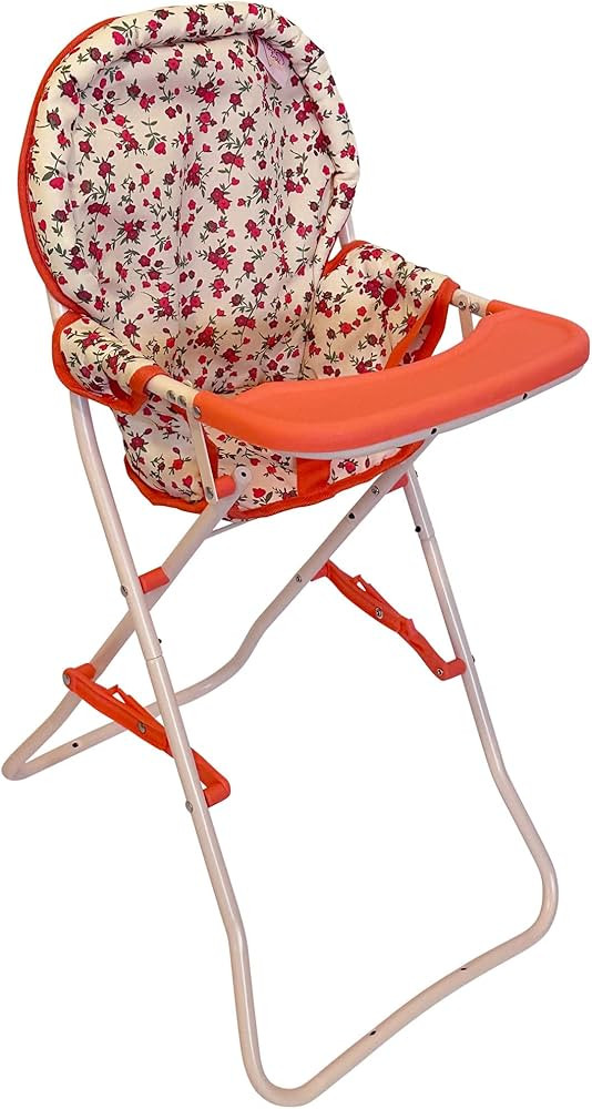 Baby Doll High Chair, Toy High Chair for Baby Doll, Baby Toy Highchair Doll Chair, Baby Doll Acce... | Amazon (US)