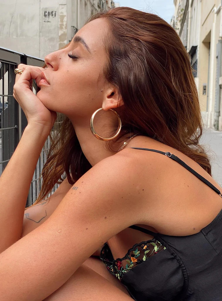 Raskin Hoop Earrings Gold | Princess Polly AU