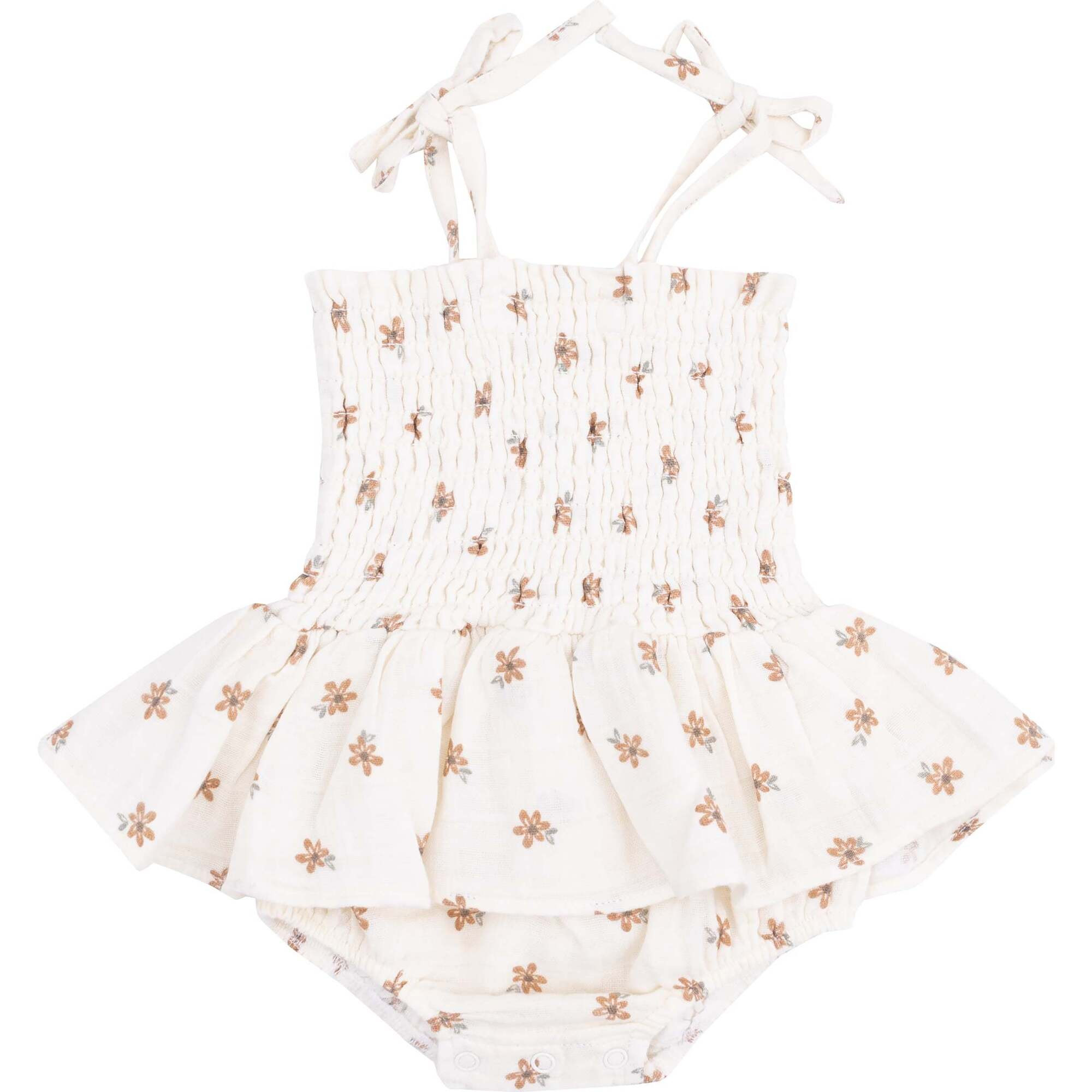 Smocked Bubble with Skirt, Bitty Blooms | Maisonette
