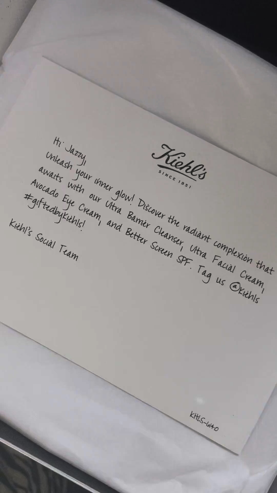 Gifted my faves from Kielhs ✨