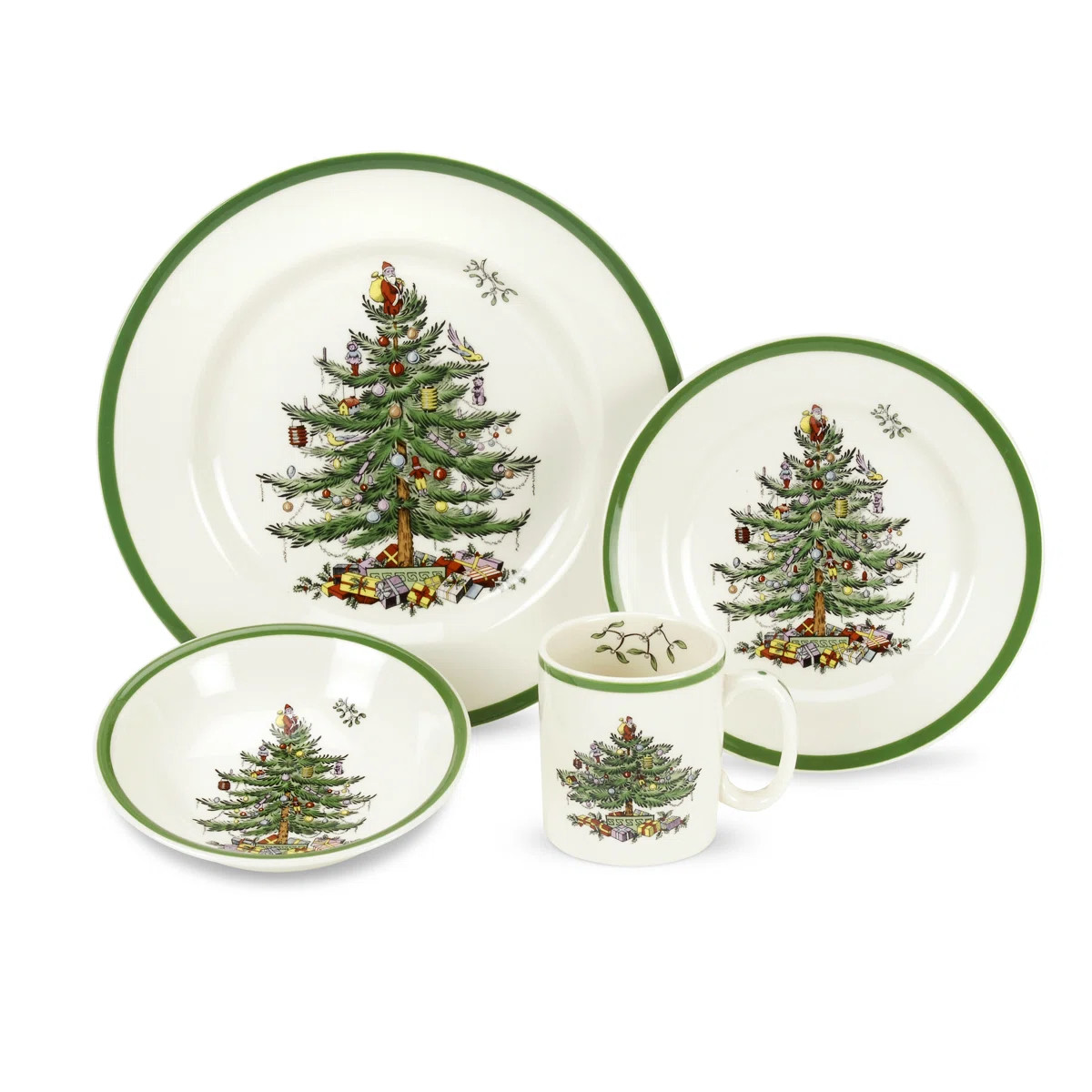 Spode Christmas Tree 4-Pc P/S | Perigold