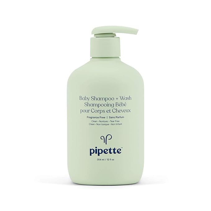 Pipette Baby Shampoo and Body Wash - Fragrance Free, Tear-Free Bath Time, Hypoallergenic, Moistur... | Amazon (US)