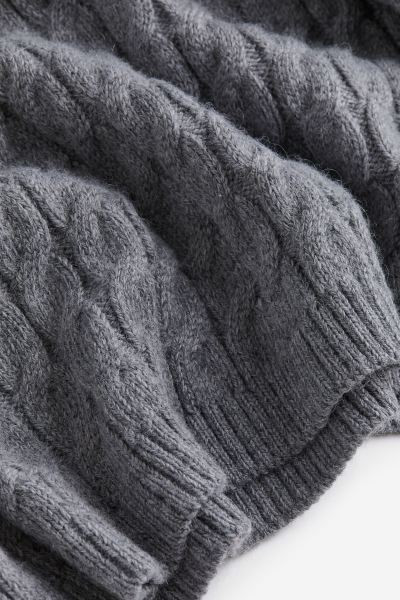 Cable-knit Sweater - Gray melange - Ladies | H&M US | H&M (US + CA)