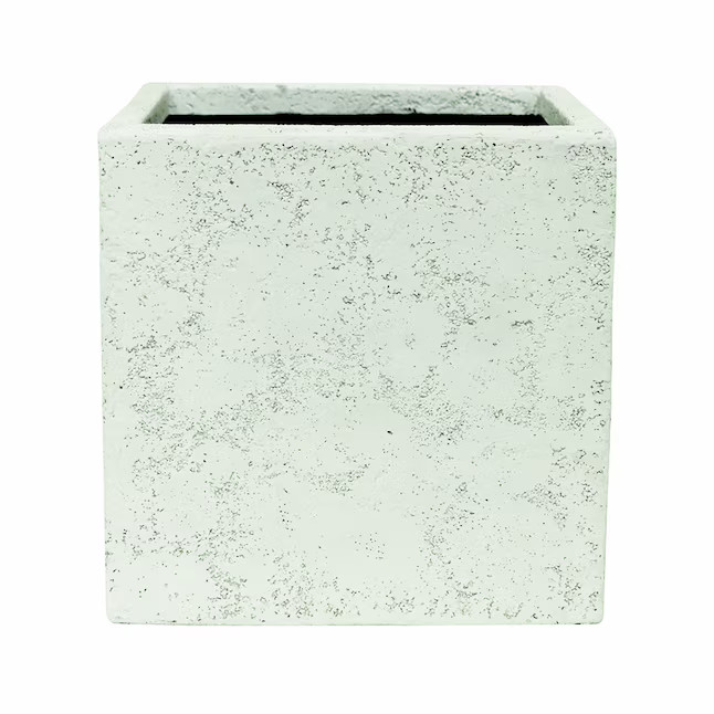 Origin 21 Square 14 W x 13.87 H x 13.88 D White Mixed/Composite Contemporary/Modern Indoor/Outdoo... | Lowe's