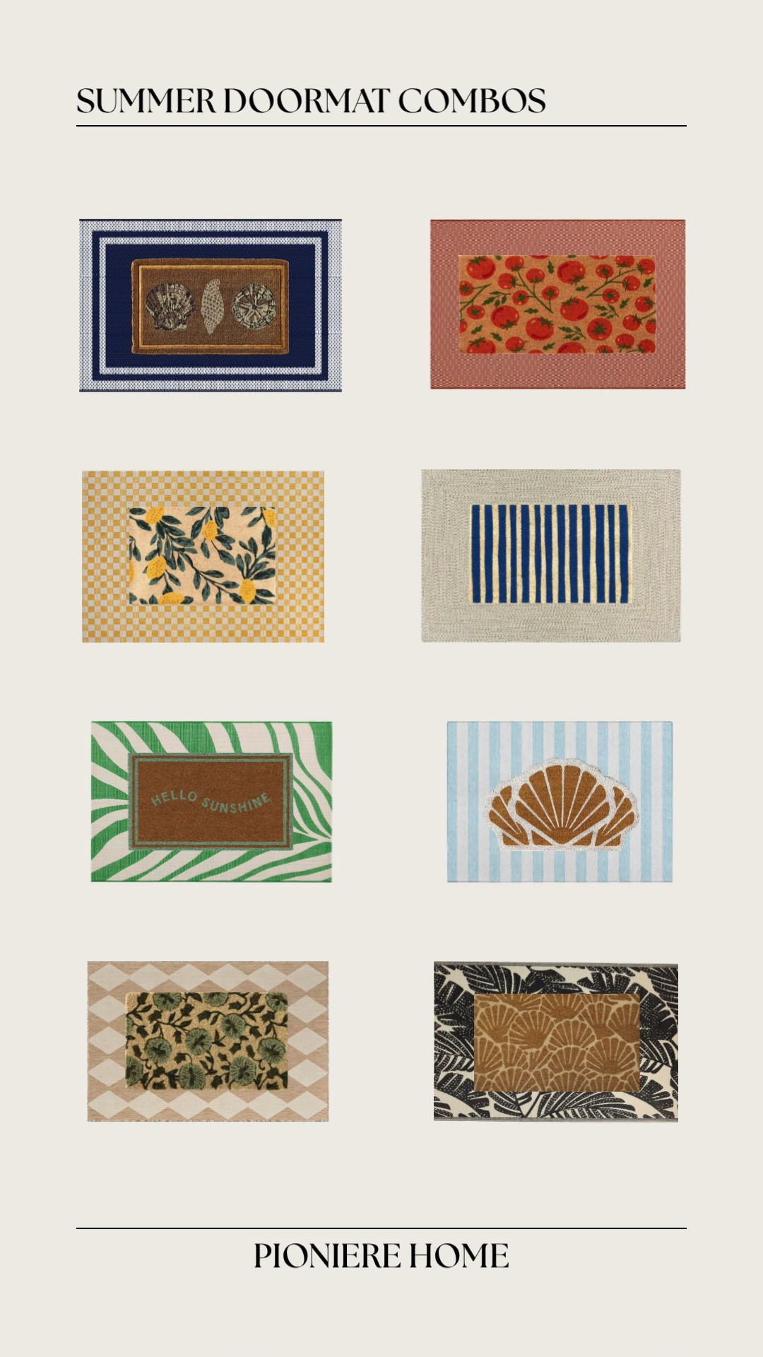 Get your porch summer ready with these Summer doormat combos. Outdoor rugs, summer doormats, outdoor decor, front porch rugs, coastal home rugs, affordable outdoor rugs

#LTKSeasonal #LTKHome #LTKSaleAlert