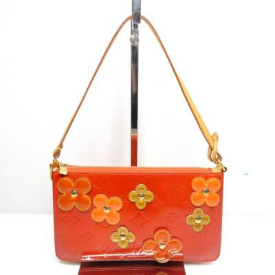 Louis Vuitton M92247 Monogram Orange Vernis Fleurs Lexington Hand Bag Women  | eBay | eBay US