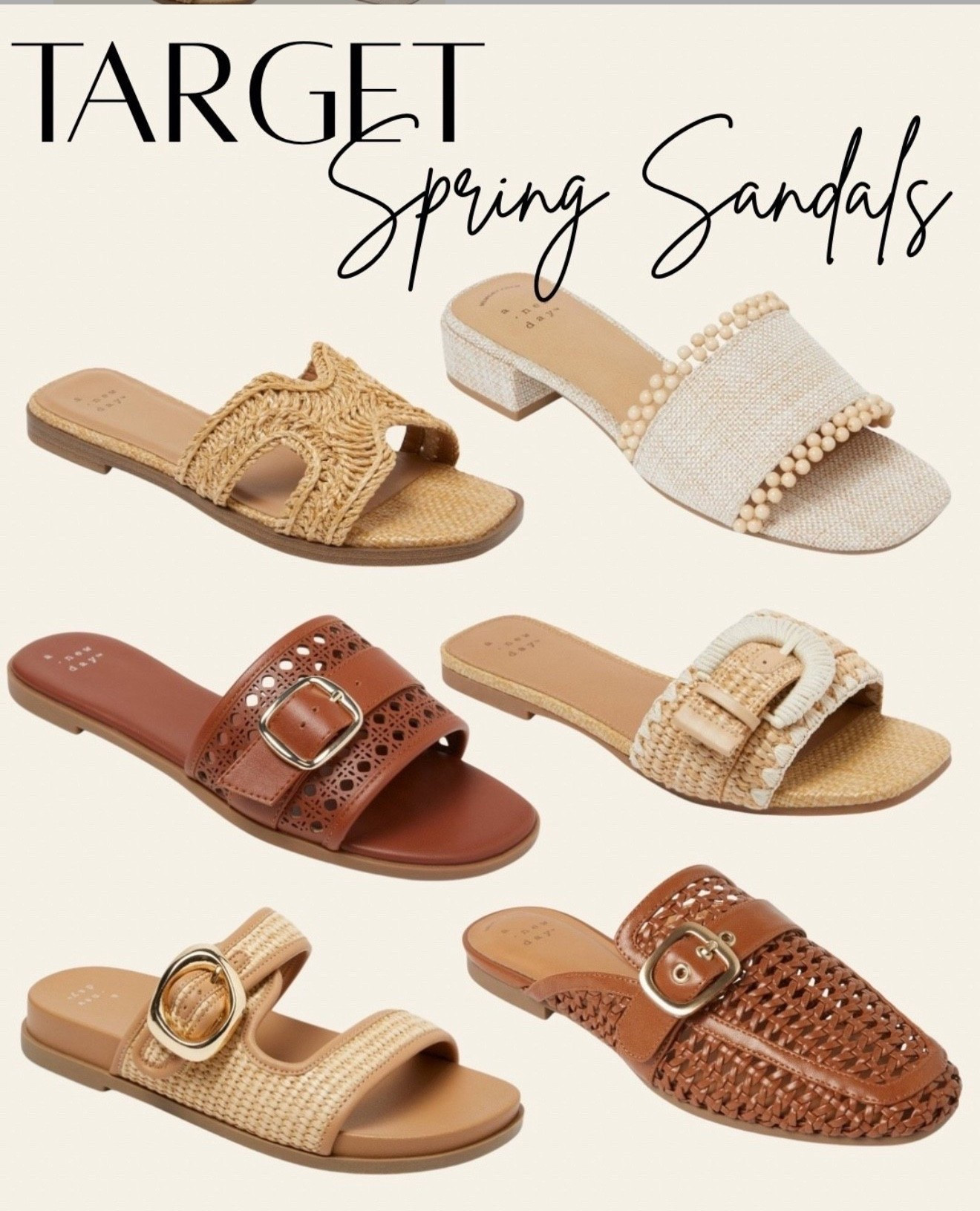 Spring sandals from target style 







@Target 
Spring shoes 
Resort wear
Beach outfit 
Vacation outfit 
Summer shoes 
Slides 
Kitten heel

#LTKSeasonal #LTKootd #LTKSwim