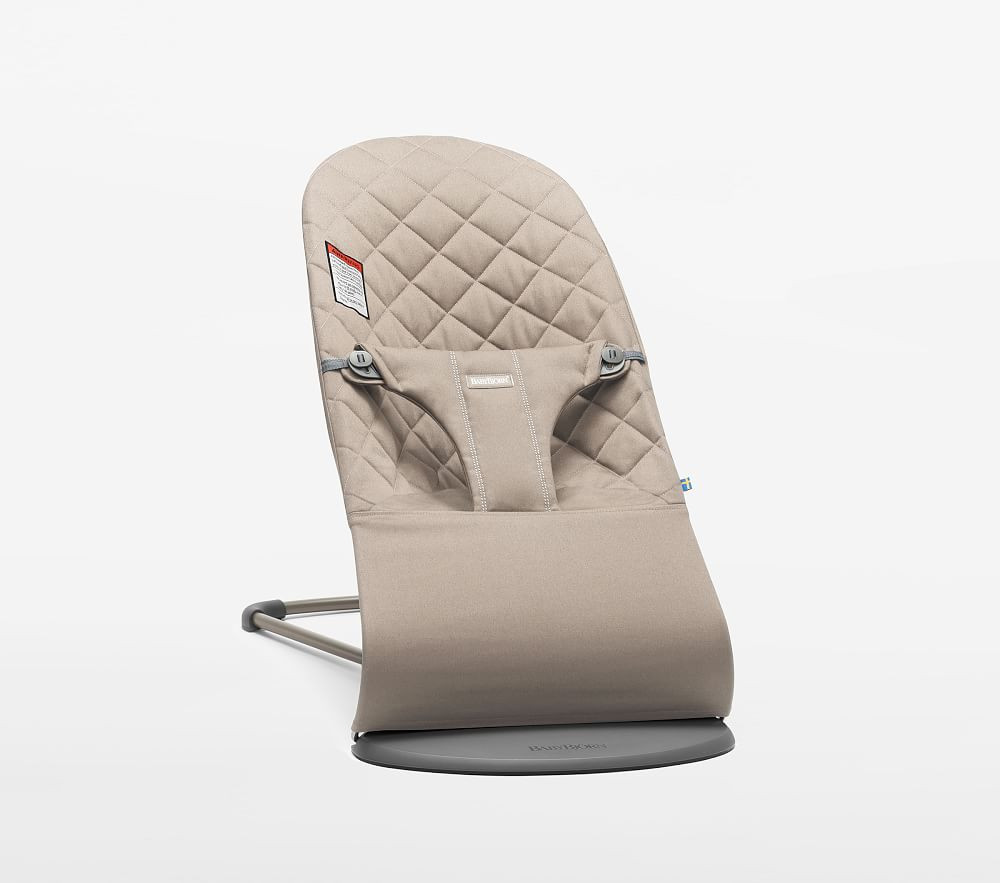 BabyBjorn(R) Quilted Cotton Bouncer Bliss, Sand Gray | Pottery Barn Kids