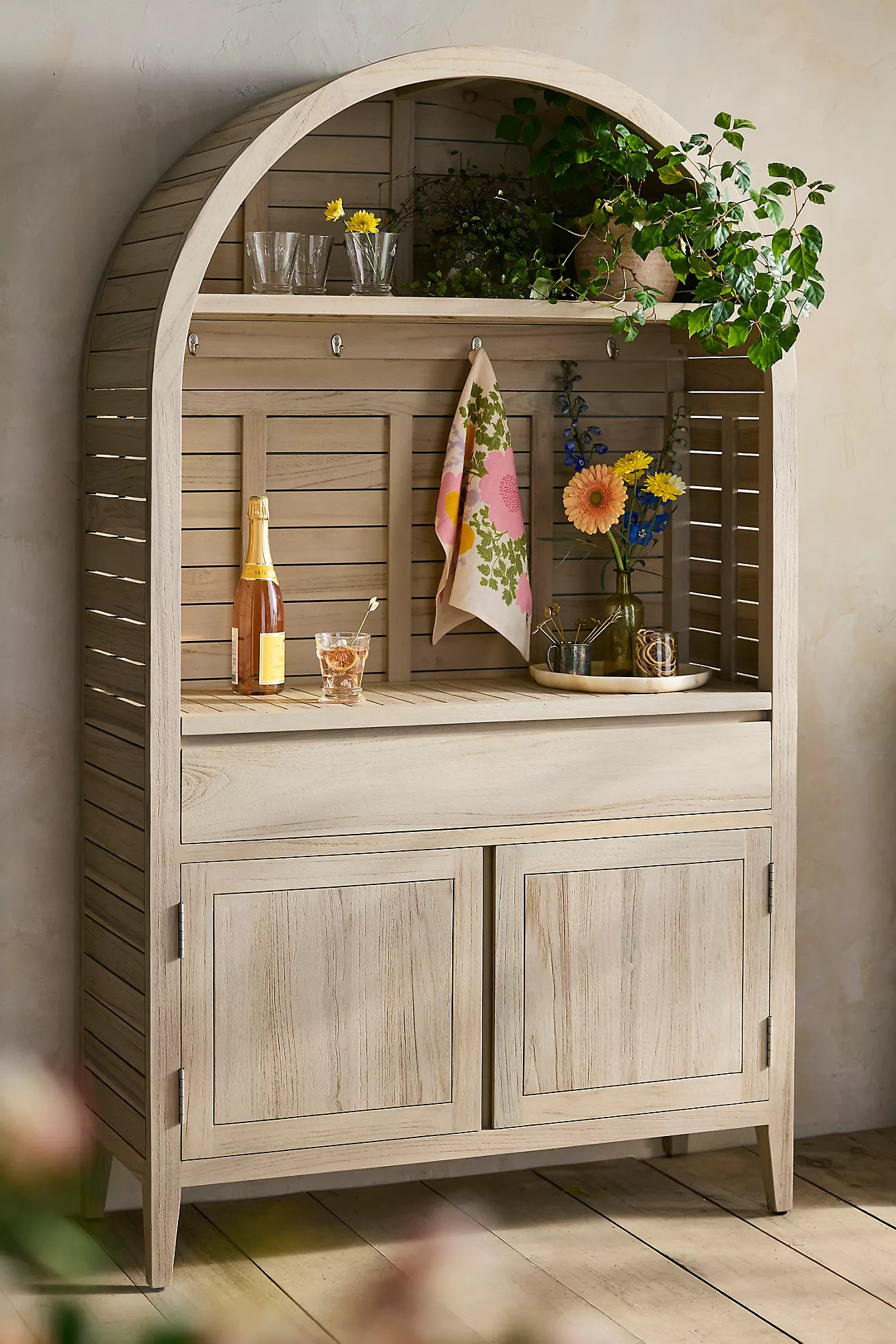 Conservatory Teak Storage Cabinet | Terrain