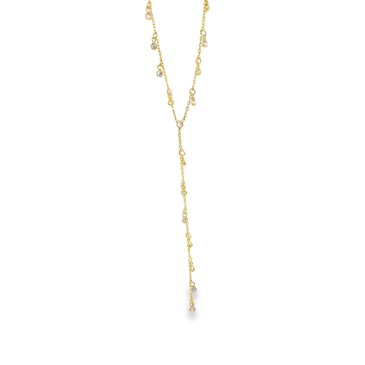 Drop CZ lariat necklace | Shop Alexandra Madison