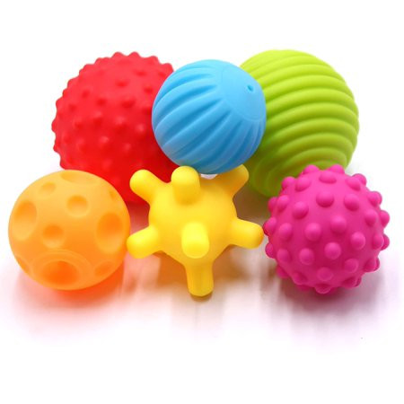 6 Pack Sensory Balls Spray Water Toy for Baby and Kids Massage Soft & Textured Balls Set Develop Bab | Walmart (US)
