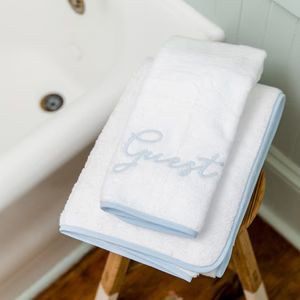 Light Blue on White | Weezie Towels