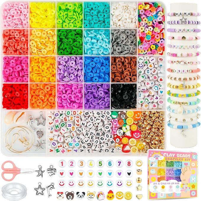 Sunlode Bracelet Making Kit 5000pcs, Jewelry Making Kit for Beginner, DIY Arts and Crafts Gift To... | Amazon (US)