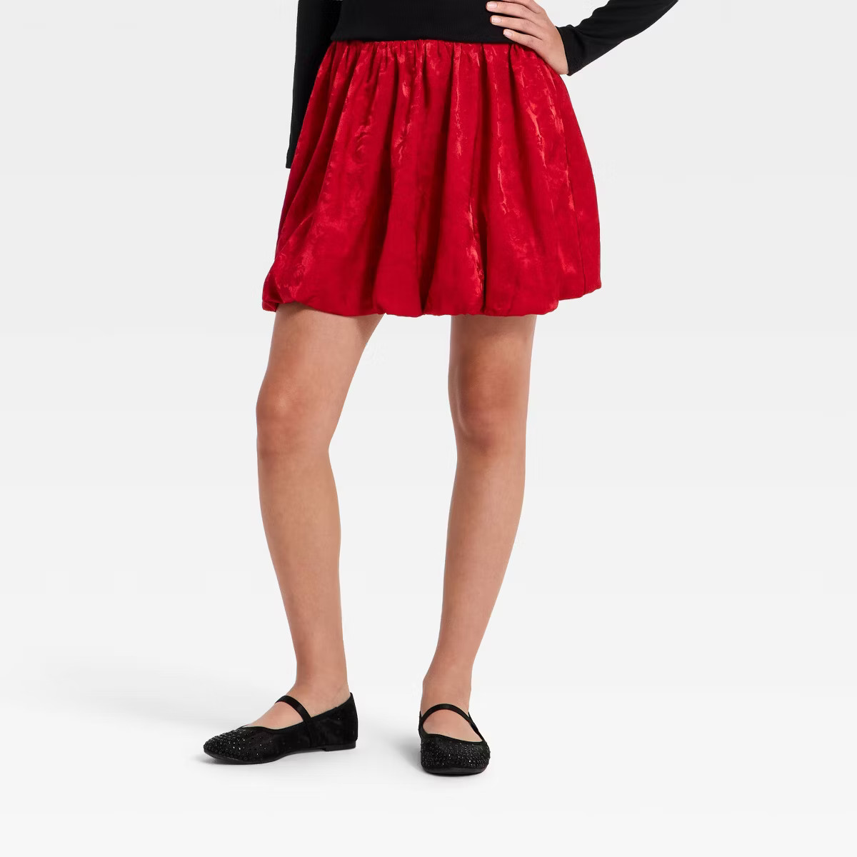 Girls' Jacquard Satin Bubble Skirt - art class™ | Target