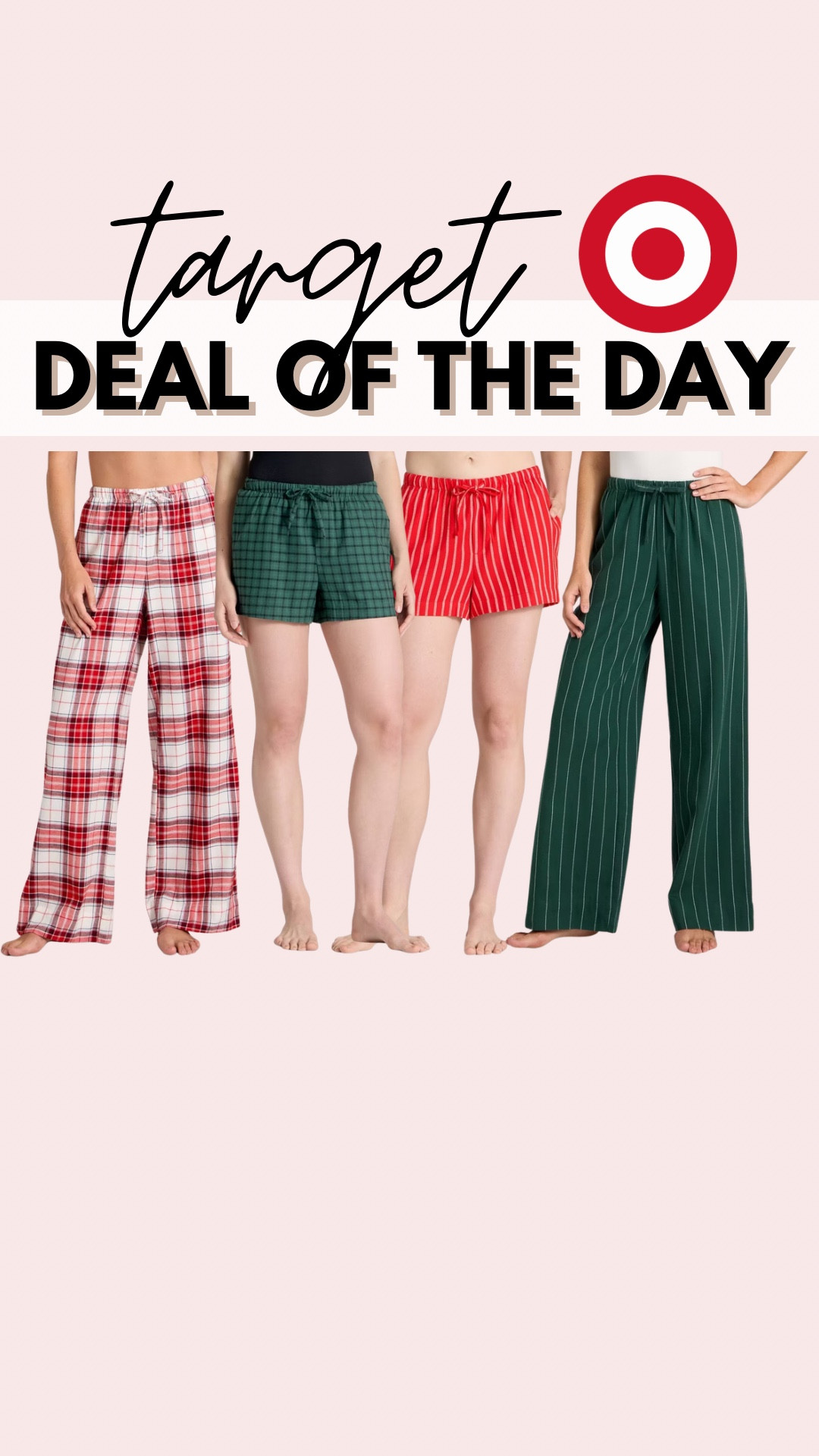 30% off womens flannel bottoms 
Christmas pajamas 
Target deals 

#LTKSaleAlert #LTKHoliday #LTKGiftGuide