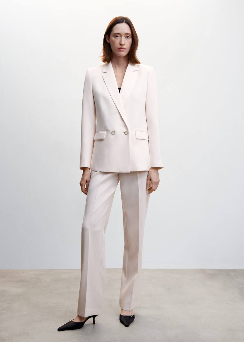 Button suit blazer | MANGO (US)