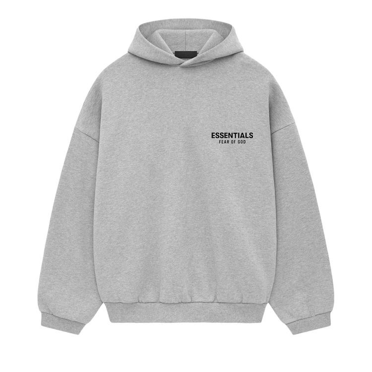 Fear of God Essentials Fleece Hoodie II 'Light Heather Grey' | GOAT