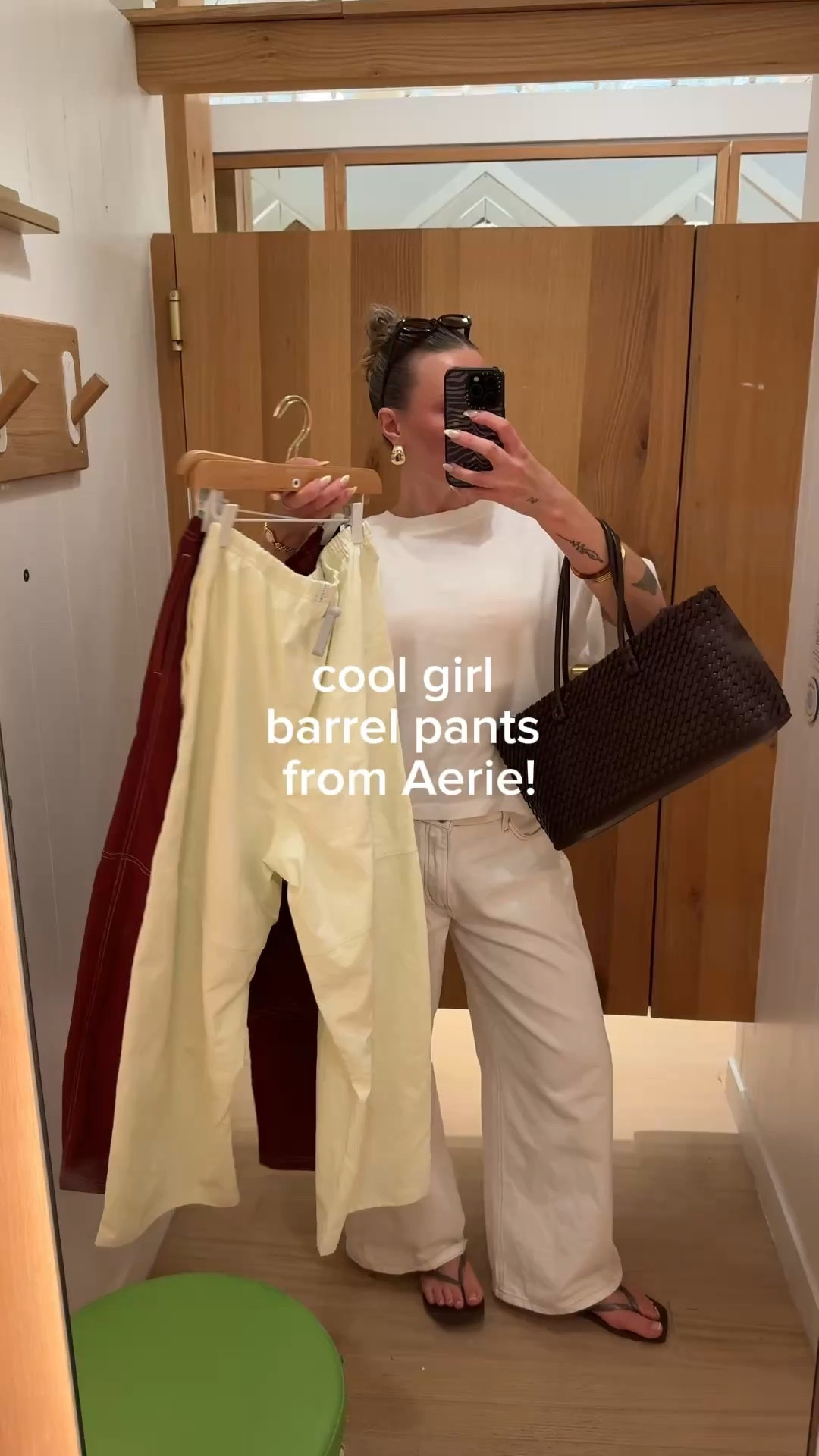 These barrel pants from Aerie scream cool girl!!! So light weight & perfect for spring 💅🏻🖤

#LTKxAerie #LTKootd