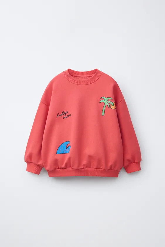 PALM TREE PRINT SWEATSHIRT | Zara US