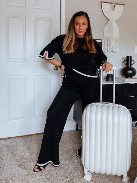 Vacation ready. Travel style. Travel outfit. Suitcase. Travel aesthetic. Co-ord. 

#co-ord #travel style #travel outfit  #suitcase 

#LTKover40 #LTKFind #LTKtravel