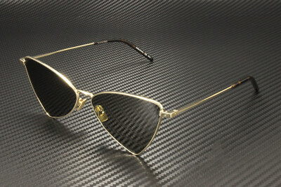 SAINT LAURENT SL 303 Jerry 004 Gold Square Oval Unisex 58 mm Sunglasses | eBay US