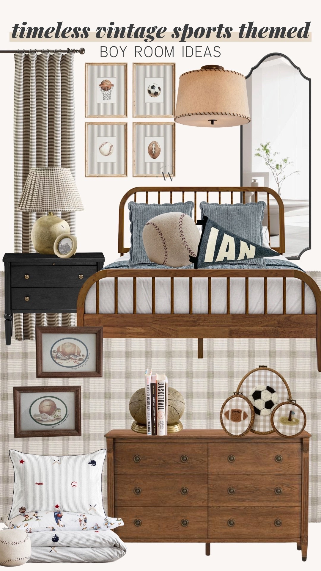 vintage boys room, vintage kids room decor, classic boys bedroom, sports themed boys room, vintage sports decor, antique style bedroom, traditional boys nursery, heirloom style decor, old school sports art, baseball themed room, football themed bedroom, basketball decor boys room, navy and brown bedroom, plaid bedding boys, striped bedding classic, leather accents bedroom, rustic boys room, wood bed frame boys, gallery wall sports prints, nostalgic kids decor, timeless boys bedroom, Ralph Lauren inspired room, preppy boys room decor, vintage locker decor, framed sports memorabilia, classic Americana decor

#LTKHome #LTKU #LTKBaby