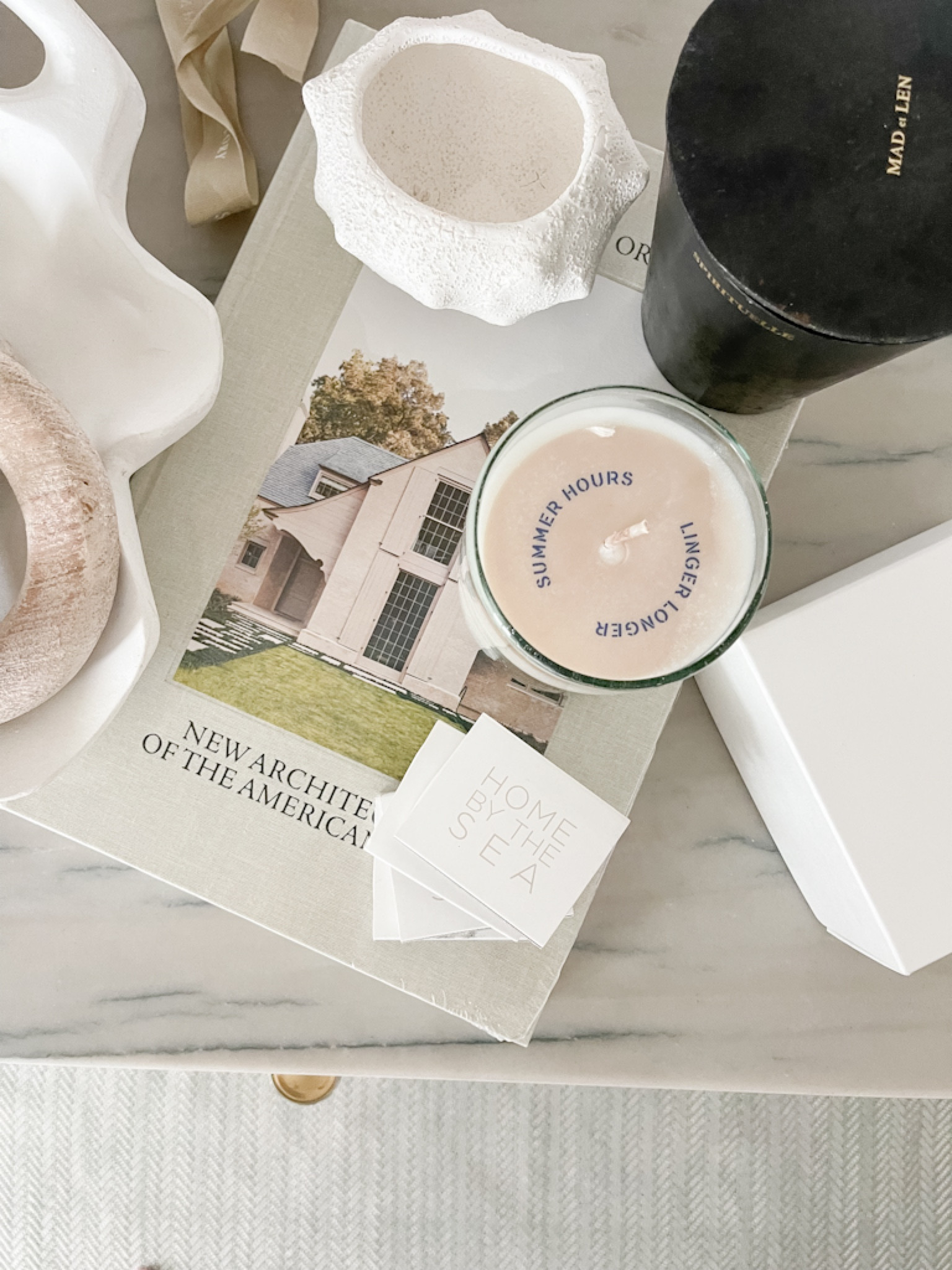 A few cute finds from local 30A shops today! I’m linking what I can, including these mango wood link decor objects, a beautiful coffee table book, a white volcano rock mini planter, and my favorite smelling candle! Also linking our new light blue herringbone runner rug.
.
#ltkhome #ltkstyletip #ltkfindsunder50 #ltkfindsunder100 #ltkgiftguide #ltkseasonal #ltkover40 #ltksalealert

#LTKSeasonal #LTKhome #LTKfindsunder50