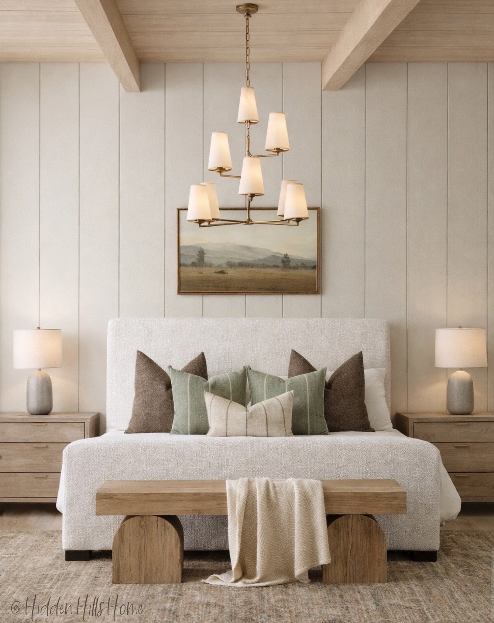 Cozy neutral bedroom decor ideas! Master bedroom mood board, home decor inspiration, bedding, upholstered bed, nightstands, bedroom rug, bedroom design #bedroom

#LTKSaleAlert #LTKHome #LTKSeasonal