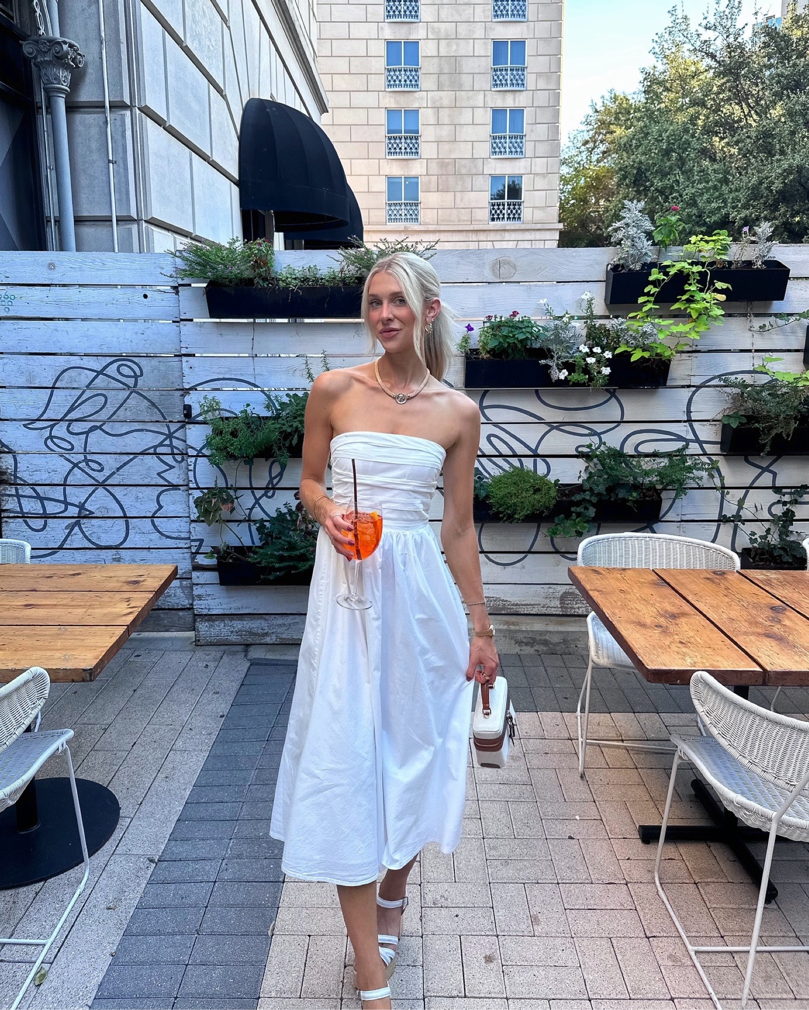 wayf sammie pleat midi dress Wayf X Styled Coco! Sammie Pleated Strapless Sundress In Red - 60% Off